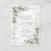 ほこりっぽい植物緑の金ゴールド大理石詳細 エンクロージャーカード (正面)