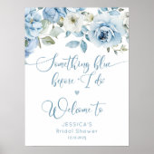 ほこりっぽい歓迎をする前に何か青いブライダル ポスター (正面)