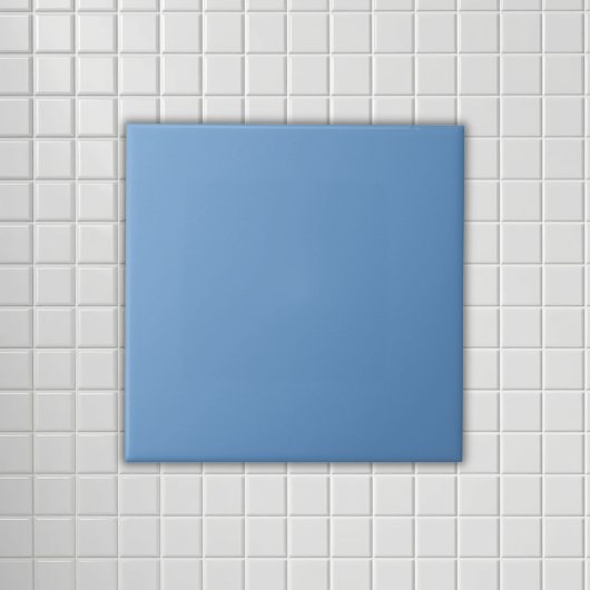 ほこりっぽい無地の青 タイル