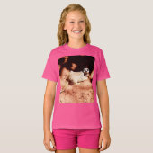 ほこりっぽい発見：鼻に汚れを付けたメルカート Tシャツ (正面フル)