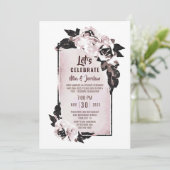 ほこりっぽい祝バラフローラの駆け落ち 招待状 (スタンド正面)