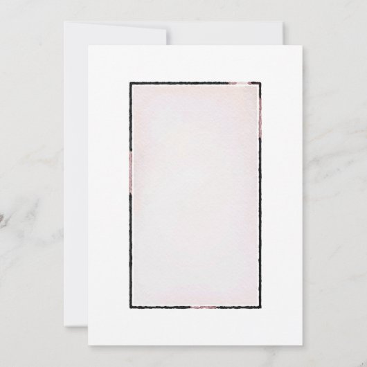 ほこりっぽい祝バラフローラの駆け落ち 招待状 (裏面)