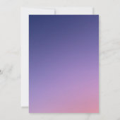 ほこりっぽい素朴な紫色のエレガントなウェディング招待状 招待状 (裏面)