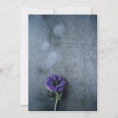 ほこりっぽい素朴な金ゴールドエレガントなウェディング招待状 招待状 (裏面)