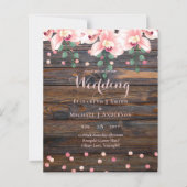 ほこりっぽい素朴バラピンクフローラ結婚ズ (正面)