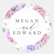 ほこりっぽい紫とピンクのフローラの結婚植物