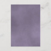 ほこりっぽい紫のバラ結婚可愛い願いの詩 エンクロージャーカード (裏面)