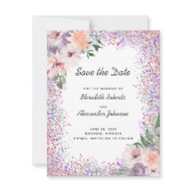 ほこりっぽい紫の桃フローラQRコード日付を保存