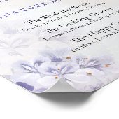 ほこりっぽい紫の薄紫ブルーのシグネチャードリンク ポスター (角)