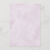 ほこりっぽい紫の開花幾何結婚詳細 エンクロージャーカード (裏面)