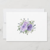 ほこりっぽい紫ユーカリ植物写真 セーブザデート (裏面)