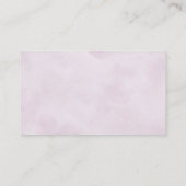 ほこりっぽい紫ラベンダーワイルドフラワー結婚の詳細QR エンクロージャーカード (裏面)