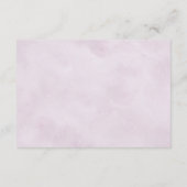 ほこりっぽい紫ラベンダー結婚ヤドフラワー詳細 エンクロージャーカード (裏面)