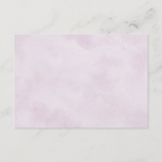 ほこりっぽい紫ラベンダー結婚ヤドフラワー詳細 エンクロージャーカード (裏面)