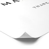 ほこりっぽい紫牡丹バラ葉緑の結婚 ポスター (角)