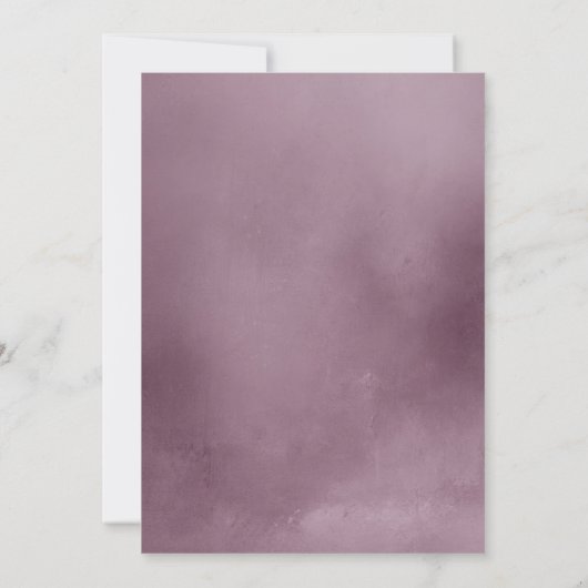 ほこりっぽい紫色の水色のアーチ写真卒業 案内状 (裏面)