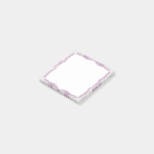 ほこりっぽい紫色の白いボホの花 ポストイット (アングル)