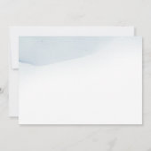 ほこりっぽい結婚ユーカリのエレガント葉写真 セーブザデート (裏面)