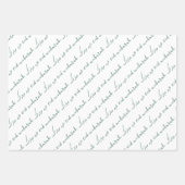 ほこりっぽい緑のイードムバラク ラッピングペーパーシート (正面)