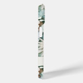 ほこりっぽい緑のクリーム花名スクリプト Case-Mate iPhoneケース (裏面 / 右)