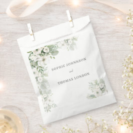 ほこりっぽい緑のフローラバラ水結婚色の フェイバーバッグ