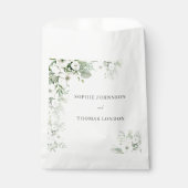 ほこりっぽい緑のフローラバラ水結婚色の フェイバーバッグ (正面)