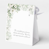 ほこりっぽい緑のフローラバラ水結婚色の フェイバーボックス (裏面サイド)