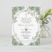 ほこりっぽい緑のフローラ最初の聖餐式 招待状 (スタンド正面)