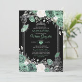 ほこりっぽい緑のメキシカンチャラ・ミンス・バタフライ 招待状 (スタンド正面)