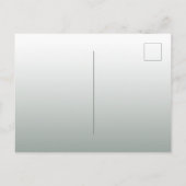 ほこりっぽい緑の花模様のブライダルシャワー招待状 ポストカード (裏面)