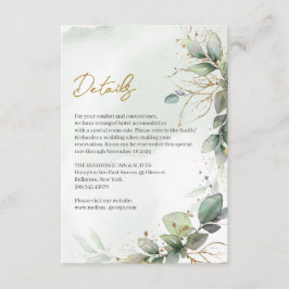 ほこりっぽい緑の離れ金ゴールドフレーム詳細 エンクロージャーカード