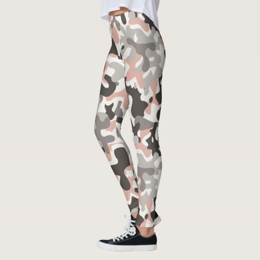 ほこりっぽい署名迷彩柄 レギンス (左)