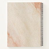 ほこりっぽい茶色の粉末シック ノートブック (裏面)