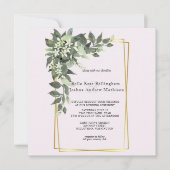 ほこりっぽい葉緑色の招待状 セーブザデート (正面)