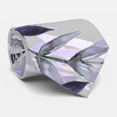 ほこりっぽい薄紫植物性フローラ結婚のネックタイ ネクタイ (ロール)
