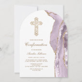 ほこりっぽい薄紫瑪瑙の確認 招待状 (正面)