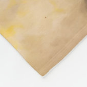 ほこりっぽい西の水の色カウボーイライディングマスタング フリースブランケット (角)