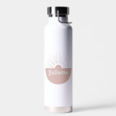 ほこりっぽい赤面レトロフォント ウォーターボトル (左面)