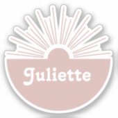 ほこりっぽい赤面 シール (正面)