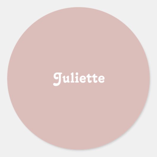 ほこりっぽい赤面 ラウンドシール (正面)