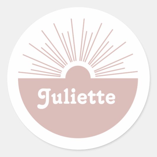 ほこりっぽい赤面 ラウンドシール (正面)