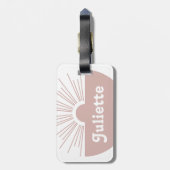 ほこりっぽい赤面 ラゲッジタグ (裏面縦)