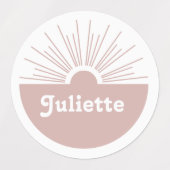 ほこりっぽい赤面 ラベル (デザイン2)