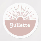 ほこりっぽい赤面 ラベル (デザイン1)