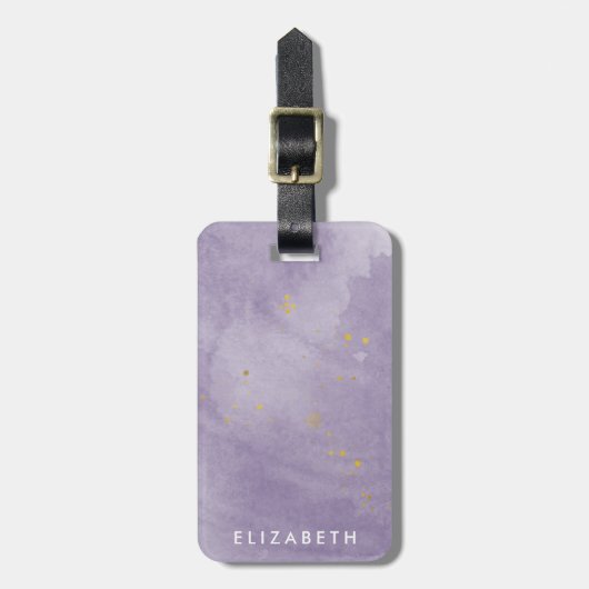 ほこりっぽい金ゴールド⎢モノグラム荷物タグ ラゲッジタグ (正面縦)