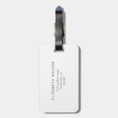 ほこりっぽい金ゴールド⎢モノグラム荷物タグ ラゲッジタグ (裏面縦)