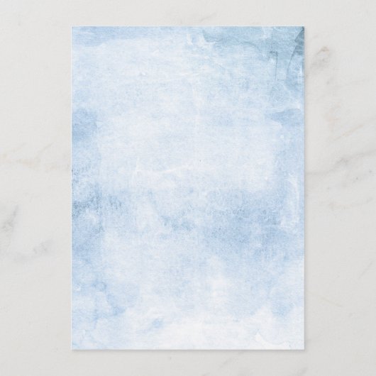 ほこりっぽい青あじさい結婚の詳細情報 エンクロージャーカード (裏面)