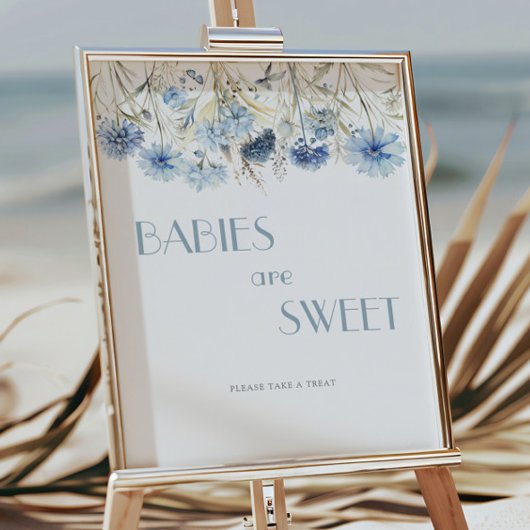 ほこりっぽい青あじさい赤ちゃんシャワーベビーは甘い ポスター