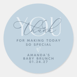 ほこりっぽい青ありがとう ラウンドシール