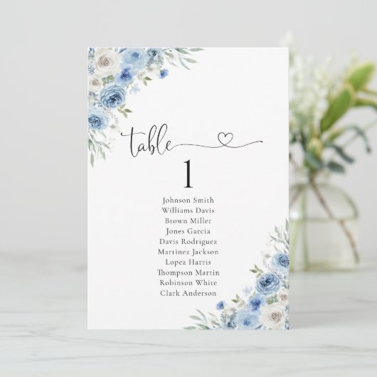 ほこりっぽい青いアイボリーテーブルの座席表 (スタンド正面)